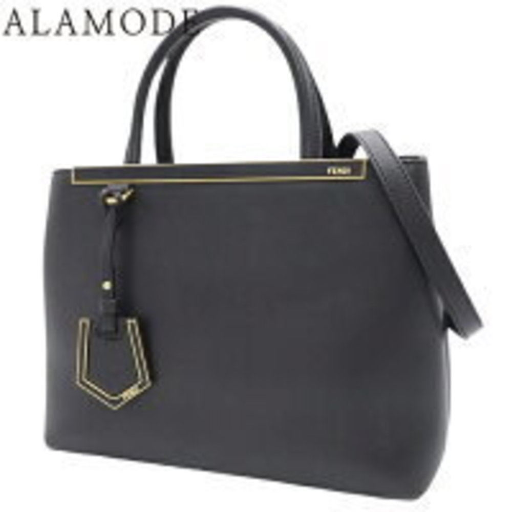 Fendi Petite Jours Toujours Handbag Crossbody Calf Black